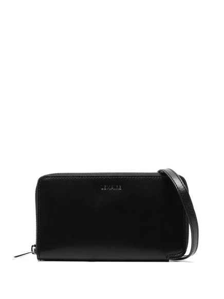 Унисекс кошелек Lemaire Continental из кожи, черный