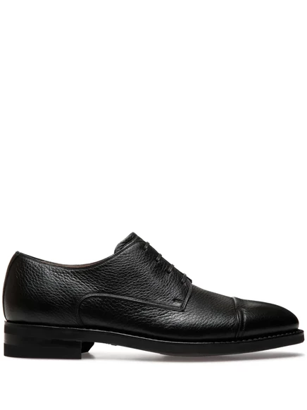 Мужские туфли Bally дерби кожаные, черные