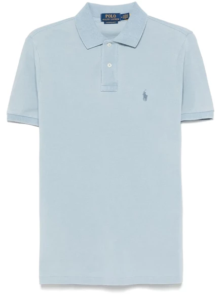 Мужское поло Polo Ralph Lauren с вышивкой, синее