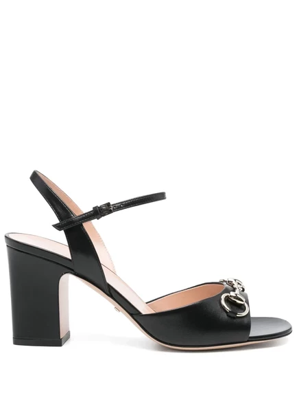 Женские босоножки Gucci 75mm Horsebit, черные