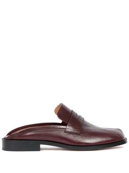 Мужские мюли Maison Margiela Tabi из кожи, красные