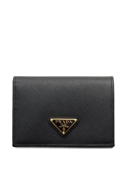 Женский маленький кошелек Prada Saffiano, черный