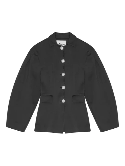 Жакет с воздушным шаром GANNI black