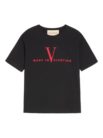 Мужская футболка Valentino Garavani Made in, черная