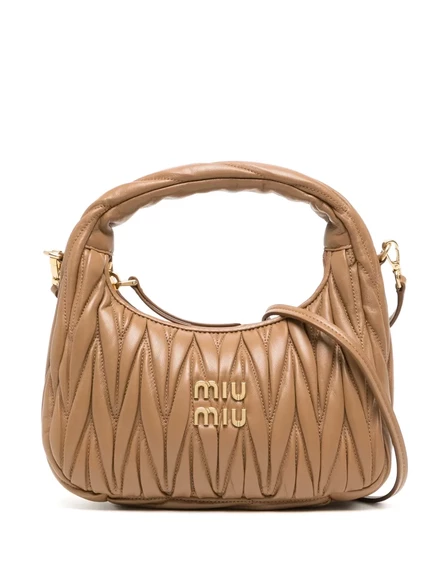 Женская сумка на плечо Miu Miu Wander, карамельная