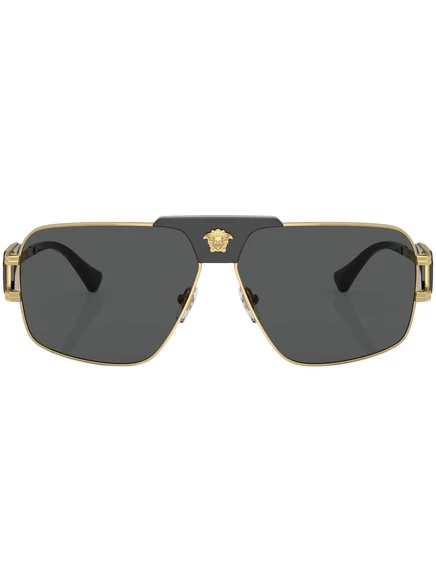 Унисекс солнцезащитные очки Versace Eyewear, золотистые