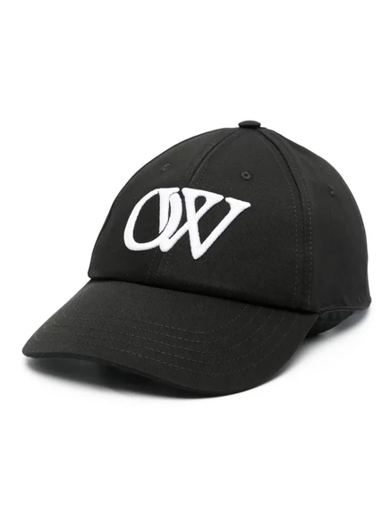 Мужская кепка Off-White с вышитым логотипом, черная