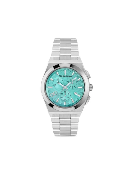 Мужские часы Ferragamo Vega Chrono 42 мм, голубые