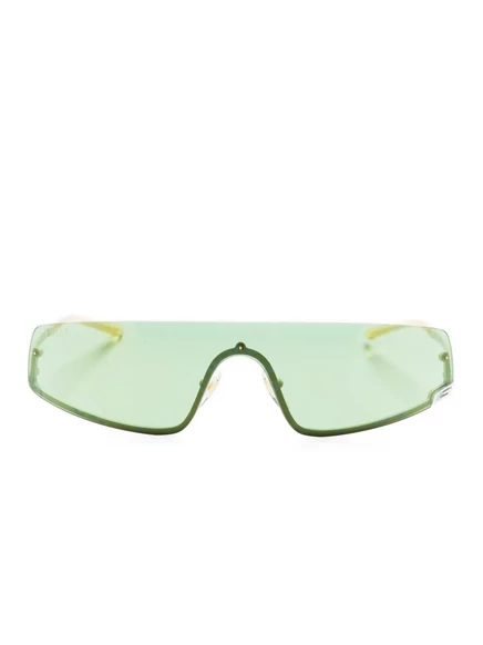 Унисекс солнцезащитные очки Gucci Eyewear, зеленые