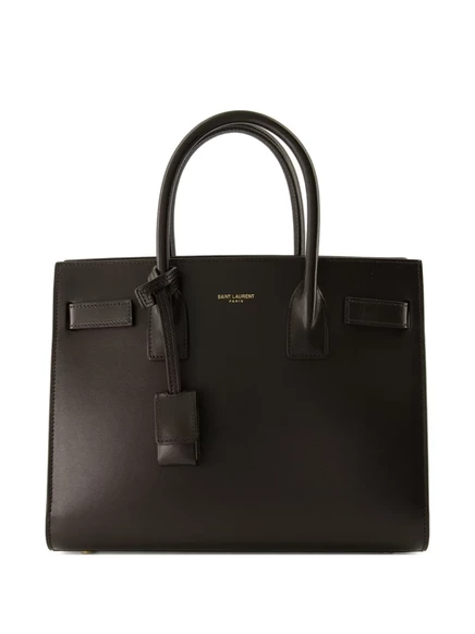 Маленькая повседневная кожаная сумка Saint Laurent brown