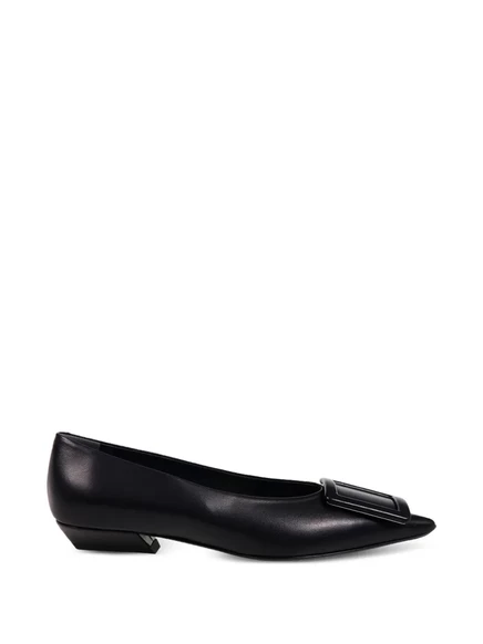 Женские балетки Roger Vivier с пряжкой, черные