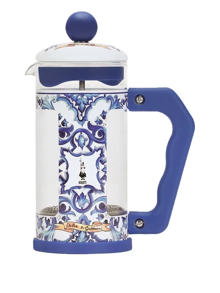 Французская кофеварка Dolce & Gabbana x Bialetti с небольшим рисунком карретто white