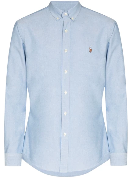 Классическая оксфордская рубашка Polo Ralph Lauren blue