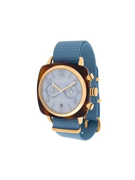 Унисекс часы Briston Clubmaster Classic Chrono 40 мм, голубые