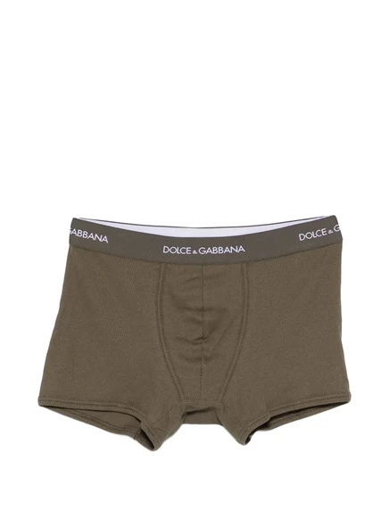 Мужские боксеры Dolce & Gabbana из хлопка с логотипом, зеленые