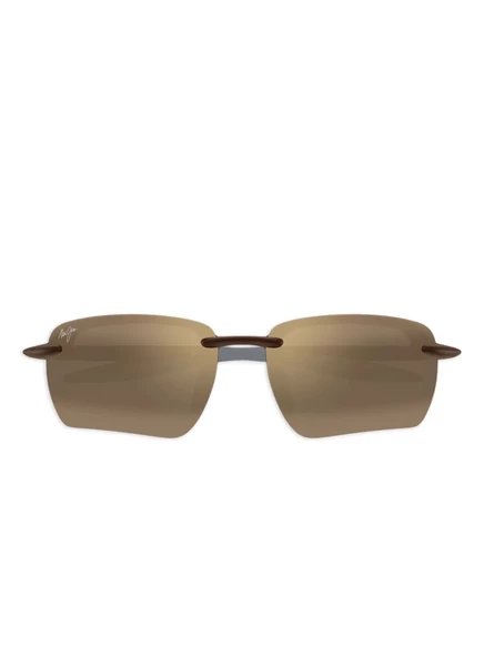 Солнцезащитные очки Maui Jim без оправы, коричневые