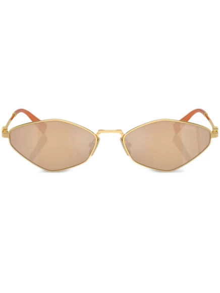 Женские солнцезащитные очки Miu Miu, золотистые