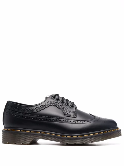 Туфли Dr Martens 3989 дерби с перфорацией, черные