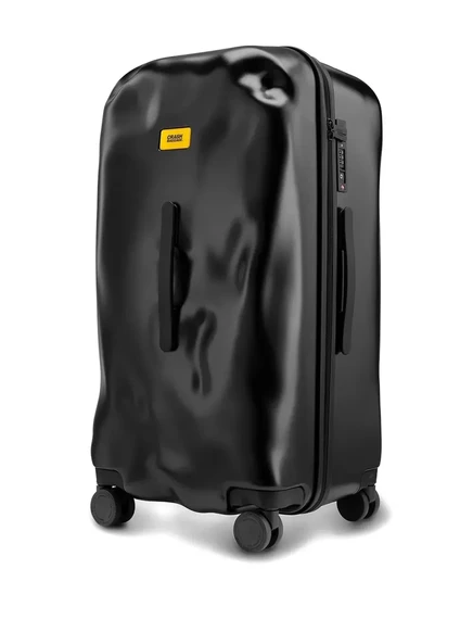 Чемодан Crash Baggage с фактурной поверхностью, чёрный