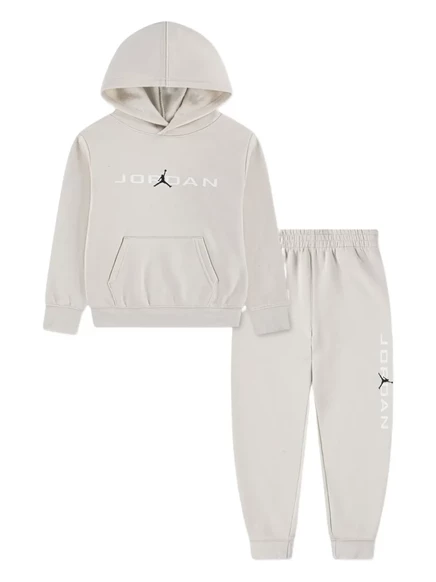 Спортивный костюм Jordan Kids с капюшоном и принтом логотипа neutrals