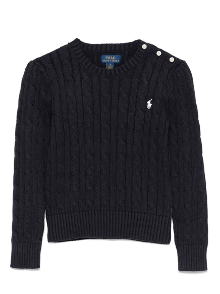 Свитер для девочек Polo Ralph Lauren Kids с Polo Bear, синий