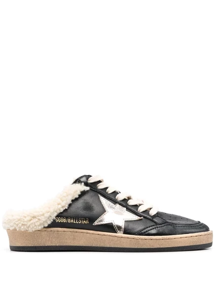 Женские кеды Golden Goose Ball Star Sabot, черные