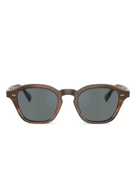 Солнцезащитные очки Oliver Peoples Eyles квадратные, коричневые