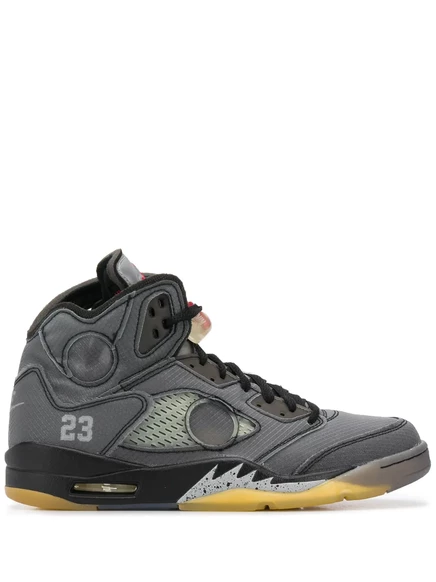 Кроссовки Jordan x Off-White Air Jordan 5, зеленые