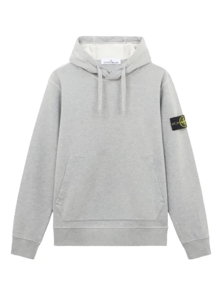 Мужская толстовка Stone Island с нашивкой Compass, серая