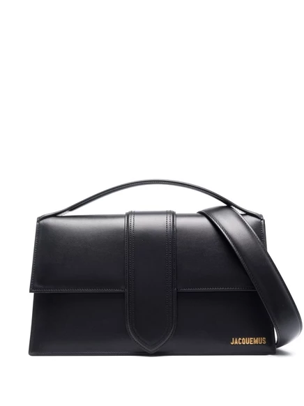 Кожаная сумка-тоут Jacquemus Le Bambinou black