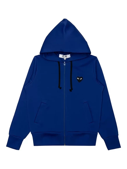 Женское худи COMME des GARONS PLAY на молнии, синее