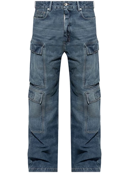 Мужские джинсы RICK OWENS DRKSHDW прямые, синие