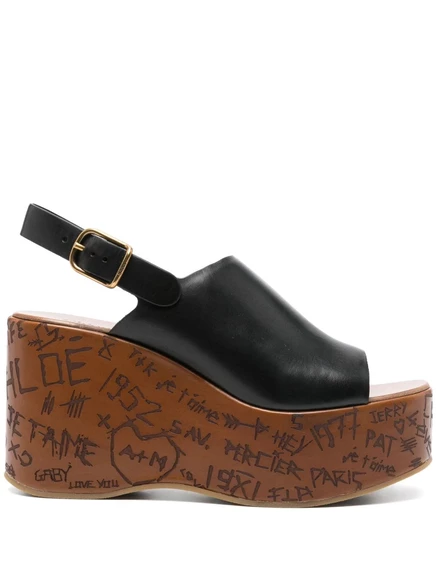 Женские босоножки Chloé Maxime 80 мм, черные