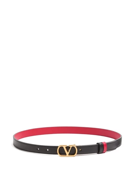 Женский ремень Valentino Garavani VLogo Signature двусторонний, черный