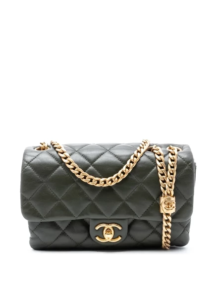 Сумка через плечо CHANEL Pillow Crush, зеленая