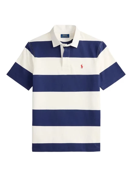 Мужская рубашка-поло Polo Ralph Lauren в полоску, синяя
