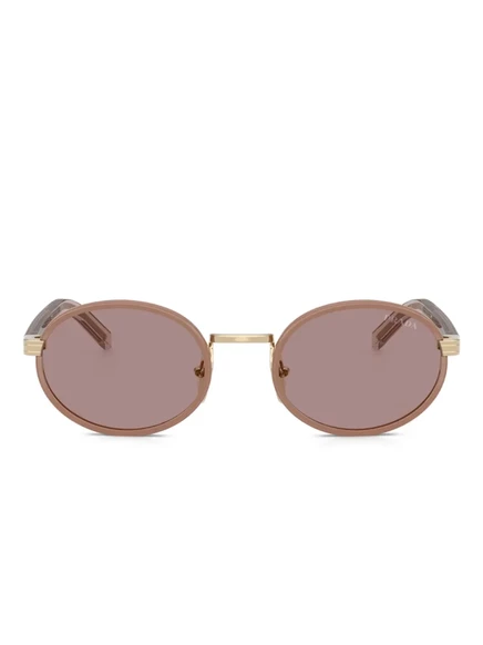 Солнцезащитные очки в круглой оправе Prada Eyewear pink