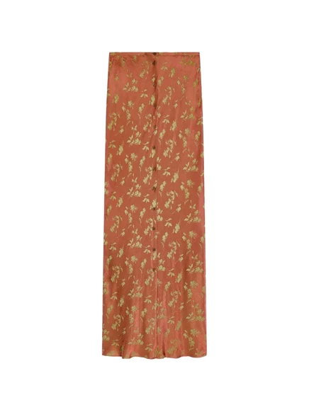 Женская длинная юбка Dries Van Noten, коричневая