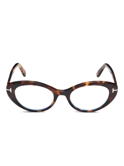 Очки TOM FORD Eyewear с петелькой в виде кошачьего глаза brown