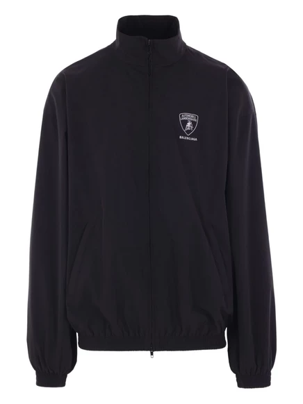 Спортивная куртка с вышитым логотипом Balenciaga Automobili Lamborghini black