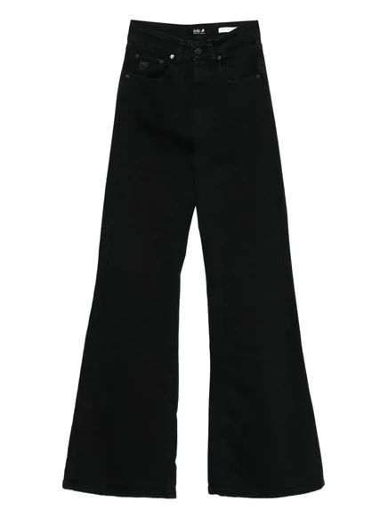 Женские пятикарманные джинсы Lois Jeans клеш, черные