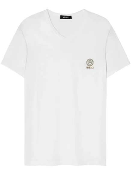 Мужская нательная футболка Versace, белая