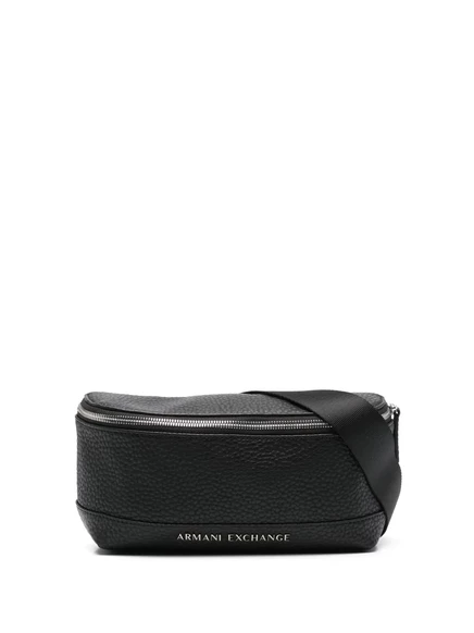 Мужская поясная сумка Armani Exchange с логотипом, черная