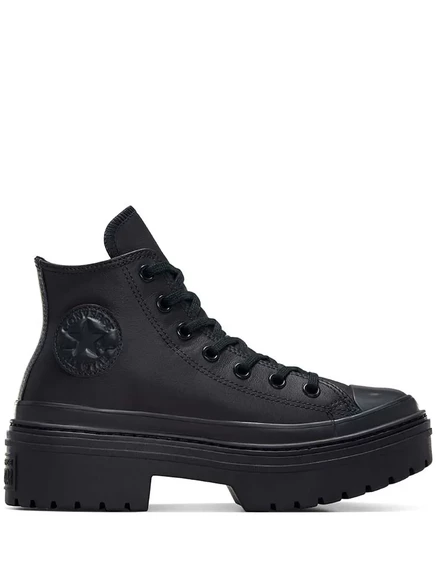 Женские высокие кеды Converse на платформе, черные