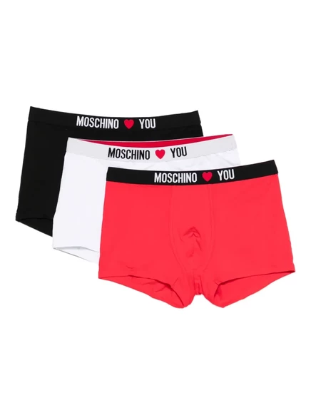 Мужские трусы-боксеры Moschino, 3 шт., красные