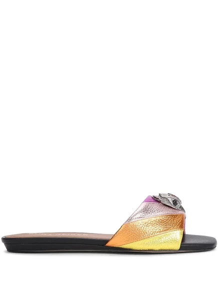 Стеганые сандалии на плоской подошве от Kurt Geiger London Kensington pink