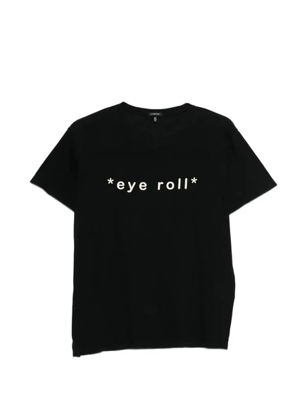Женская футболка R13 Eye Roll Boy с принтом, черная
