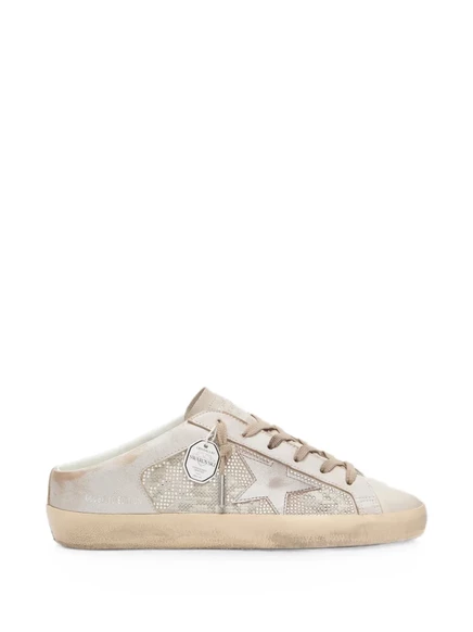 Женские сабо-кроссовки Golden Goose Super-Star, бежевые