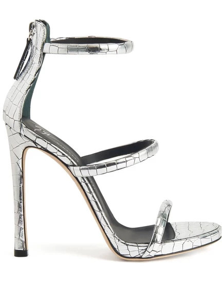 Сандалии Giuseppe Zanotti Harmony 120 мм silver