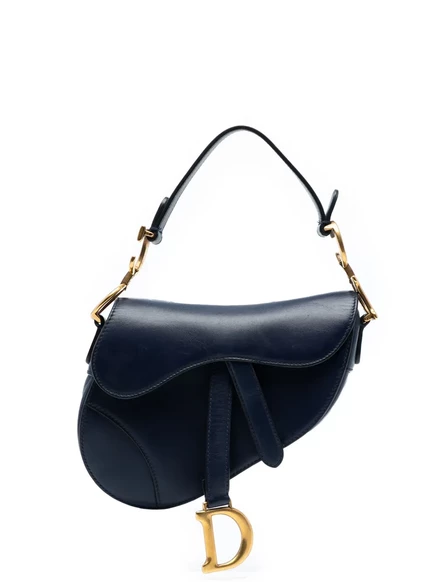 Женская сумка Christian Dior Saddle 2018, синяя